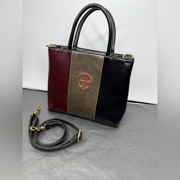 EUC Giani Bernini Tri-Color Glazed Handbag - Picture 3 of 9